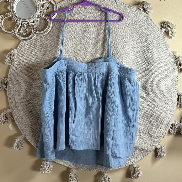 Blue cotton summer top - Picture 5 of 5